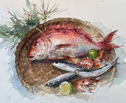 魚介類を描こう