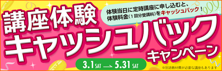 キャッシュバックキャンペーン