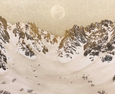 古きに学ぶ日本画技法　風景を描く〜雪山〜