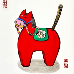 12/8【体験】 水墨・墨彩画 〜干支の午を描く〜