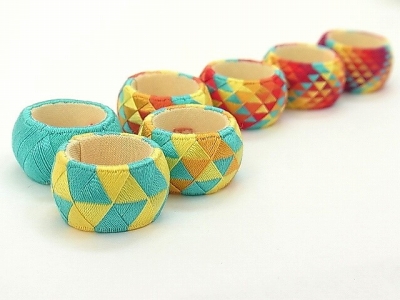 1日体験 絹糸でつくる加賀のゆびぬき 〜並み刺し・ うろこ模様をかがる〜