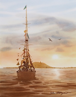 はじめての透明水彩画 「ぼかし」を利用しながら描く