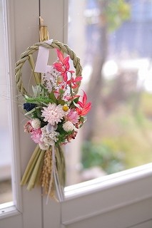 信州からの贈り物  花結草のかわきばな(R) 草花で彩るお正月飾り