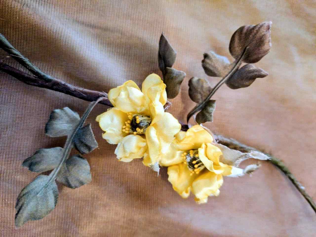 【体験】4/15 布花〜黄色の薔薇〜