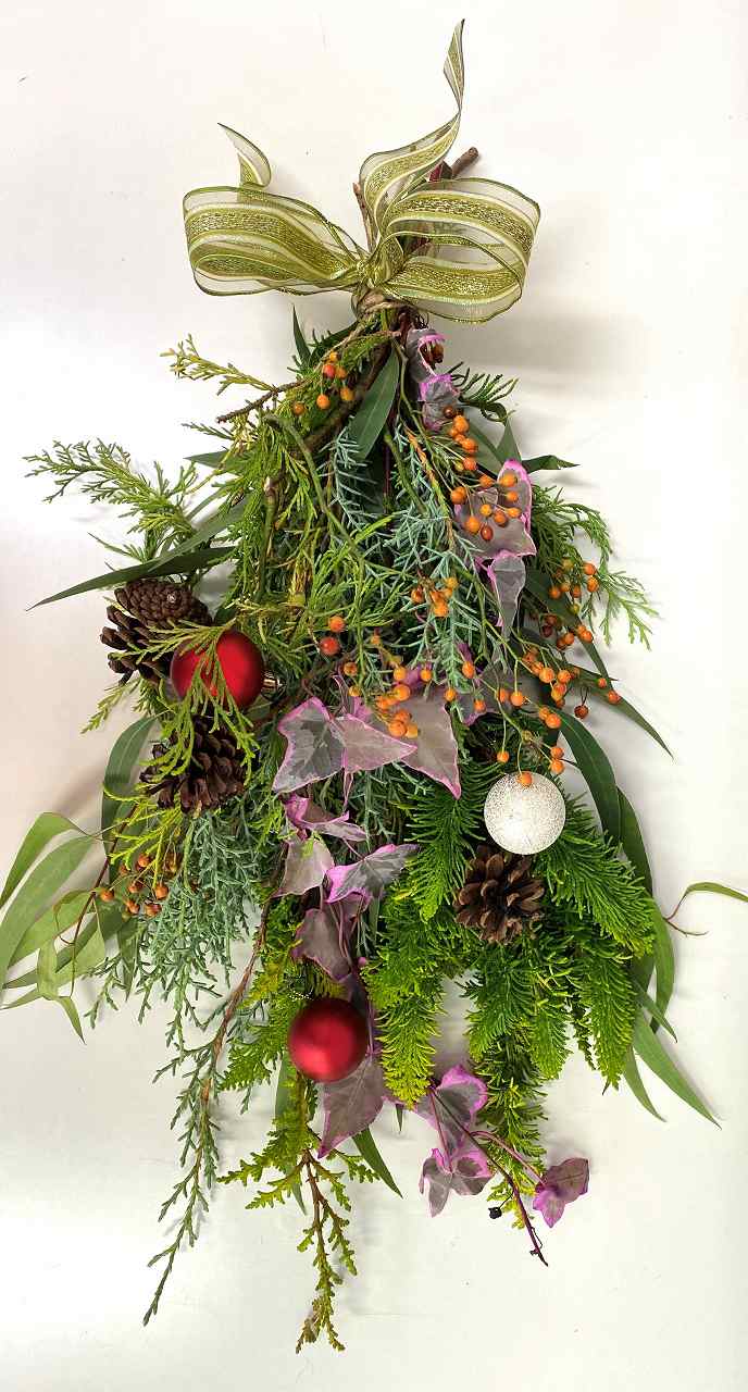 お生花で移ろいを楽しむ・クリスマススワッグ 11/23