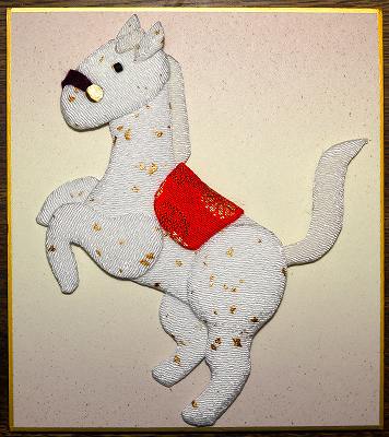 松本押絵で作る干支のお正月飾り