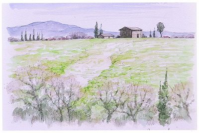 トスカーナの風景を描く─「色鉛筆画」1日入門 9/17