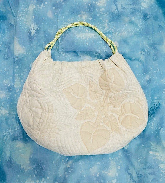 キルトで作る アンセリウムのショルダーバッグ