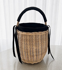 籐で作る 「どんぐりかごバッグ」